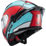 Capacete Texx Raptor Hornet Azul Vermelho Branco