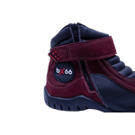Bota Motociclista Cano Baixo Solado Borracha Fechamento Ziper Velcro BX66 Bordo
