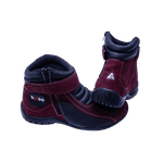 Bota Motociclista Cano Baixo Solado Borracha Fechamento Ziper Velcro BX66 Bordo