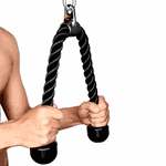 Puxador tríceps corda cross over 1,30m Iniciativa Fitness