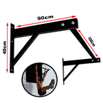 Barra fixa de parede iniciativa fitness 105cm - preta