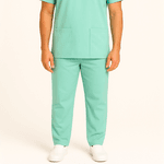 Calça Verde Água Masculina Gabardine Pijama Cirúrgico
