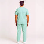 Calça Verde Água Masculina Gabardine Pijama Cirúrgico