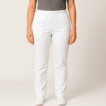 Calça Feminina Branca em Gabardine - Pijama Cirúrgico