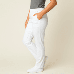 Calça Feminina Branca em Gabardine - Pijama Cirúrgico
