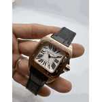 Relogio Cartier Santos Couro Cod.crcos-002