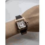Relogio Cartier Santos Couro Cod.crcos-002