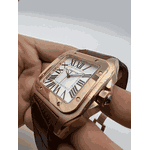 Relogio Cartier Santos Couro Cod.crcos-002
