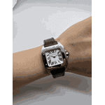 Relogio Cartier Santos Couro Cod.crcos-003