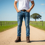 Coturno Masculino Agrícola Couro Nobuck Chocolate