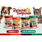 "Kit Cachorro Satisfeito: Refeição Macia 700g Para Cachorro + Alimento Úmido Refeição Completa 280g + Petisco para cahorro Alfadog 60g + Canister Brincalhão!