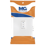 Conjunto Interruptor Persiana Elétrica Pulsante 5a 127v Branco Clean Margirius