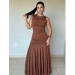 Vestido Helena Marrom