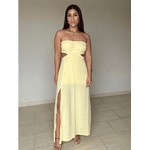 Vestido Olívia Amarelo Bebê
