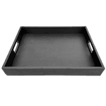 Bandeja De Café Workspace G - ST - PRETA - Couro Legítimo