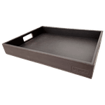 Bandeja De Café Workspace G - ST - TABACO - Couro Legítimo