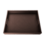 Bandeja De Café Workspace G - TABACO - Couro Legítimo