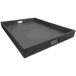 Bandeja De Café Workspace XG - ST - PRETA - Couro Legítimo