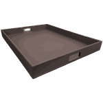 Bandeja De Café Workspace XG - ST - TABACO - Couro Legítimo