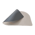 Jogo Americano Folha + Porta Copos - Kit Com 6 - Cor: Aveia