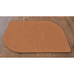 Jogo Americano Folha + Porta Copos - Kit Com 6 - Cor: Caramelo