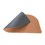 Jogo Americano Folha + Porta Copos - Kit Com 6 - Cor: Caramelo