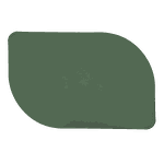 Jogo Americano Folha + Porta Copos - Kit Com 6 - Cor: Esmeralda