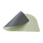 Jogo Americano Folha + Porta Copos - Kit Com 6 - Cor: Mint