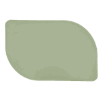 Jogo Americano Folha + Porta Copos - Kit Com 6 - Cor: Mint