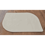 Jogo Americano Folha + Porta Copos - Kit Com 6 - Cor: Off White