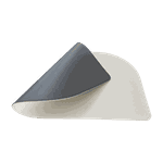 Jogo Americano Folha + Porta Copos - Kit Com 6 - Cor: Off White