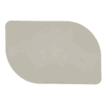 Jogo Americano Folha + Porta Copos - Kit Com 6 - Cor: Off White