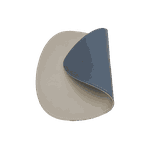 Jogo Americano Palheta + Porta Copos - Kit Com 6 - Cor: Aveia