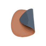 Jogo Americano Palheta + Porta Copos - Kit Com 6 - Cor: Caramelo