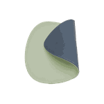 Jogo Americano Palheta + Porta Copos - Kit Com 6 - Cor: Mint