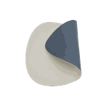 Jogo Americano Palheta + Porta Copos - Kit Com 6 - Cor: Off White