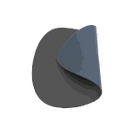 Jogo Americano Palheta + Porta Copos - Kit Com 6 - Cor: Preto