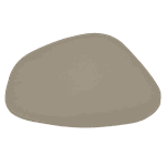 Jogo Americano Stone + Porta Copos - Kit Com 6 - Cor: Aveia