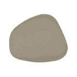 Jogo Americano Stone + Porta Copos - Kit Com 6 - Cor: Aveia