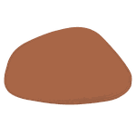 Jogo Americano Stone + Porta Copos - Kit Com 6 - Cor: Caramelo