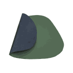 Jogo Americano Stone + Porta Copos - Kit Com 6 - Cor: Esmeralda