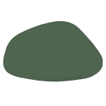 Jogo Americano Stone + Porta Copos - Kit Com 6 - Cor: Esmeralda