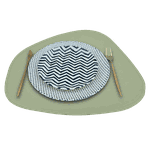 Jogo Americano Stone + Porta Copos - Kit Com 6 - Cor: Mint