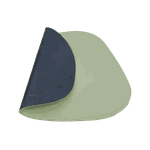 Jogo Americano Stone + Porta Copos - Kit Com 6 - Cor: Mint