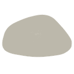 Jogo Americano Stone + Porta Copos - Kit Com 6 - Cor: Off White