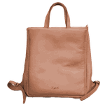 Mochila Isabella - Camel - Couro Legítimo