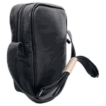 Bolsa UNISEX Shoulder Bag - Preta - COURO LEGÍTIMO