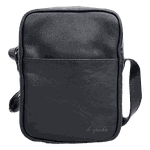 Bolsa UNISEX Shoulder Bag - Preta - COURO LEGÍTIMO