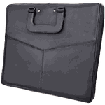 Maleta de Paramentação Maçônica PRETA - COURO LEGÍTIMO