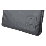 Maleta de Paramentação Maçônica PRETA - COURO LEGÍTIMO